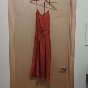 Silky Orange Banana Republic Dress